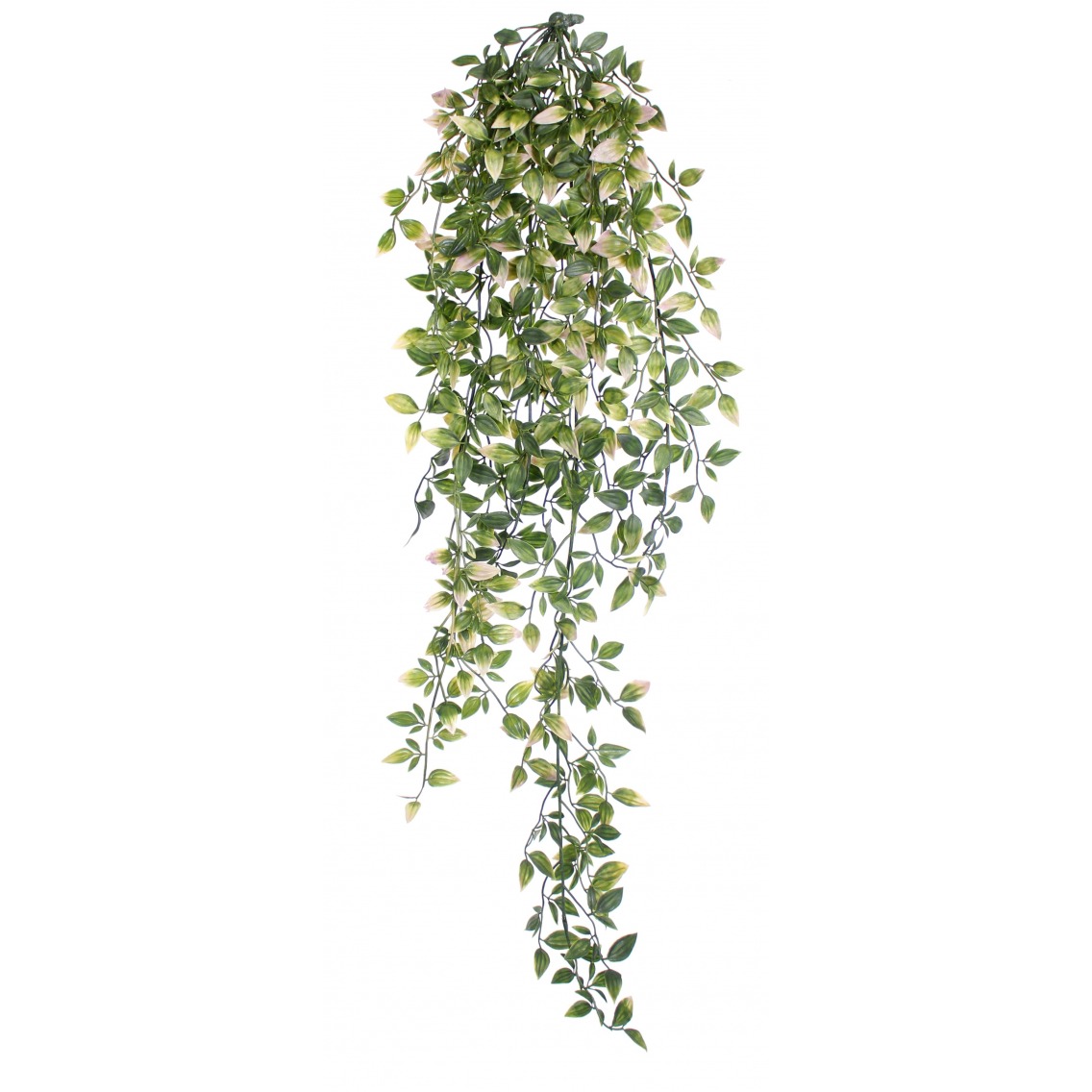 Chute de tradescantia artificiel vert et rose Chute de tradescantia artificiel vert et rose