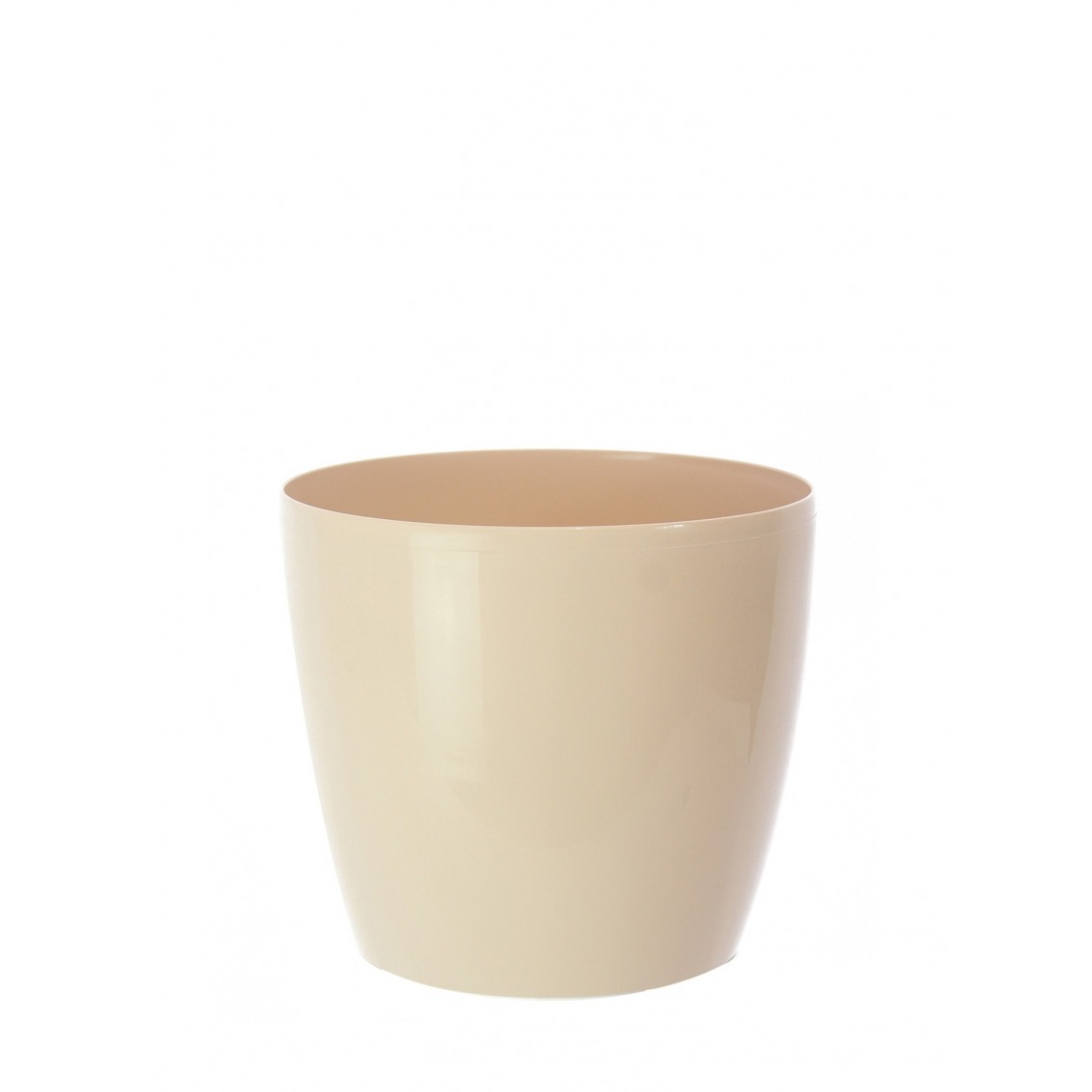 Pot rond plastique orange pastel Pot rond plastique orange pastel