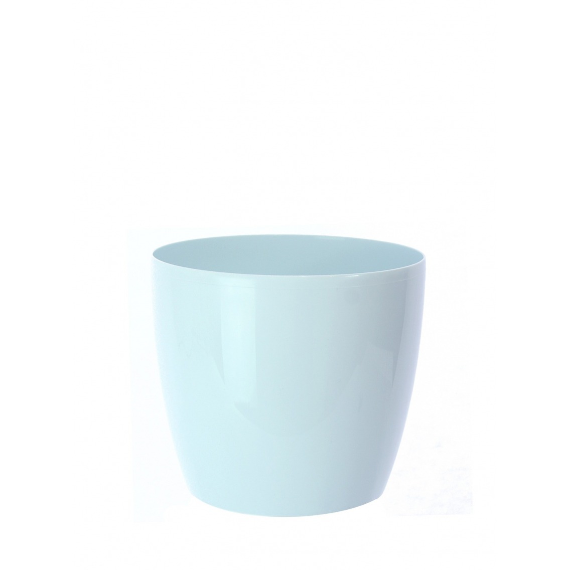 Pot rond plastique bleu ciel Pot rond plastique bleu ciel