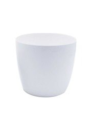 Cache-pot blanc mat