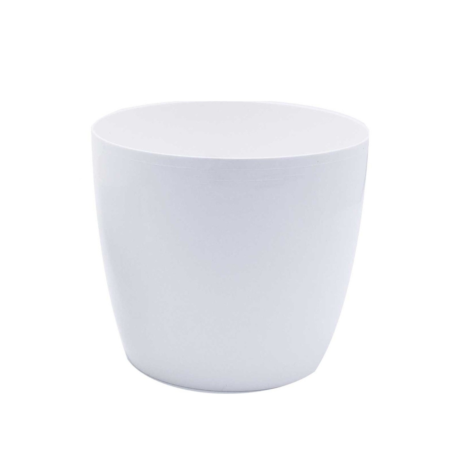 Cache-pot blanc mat