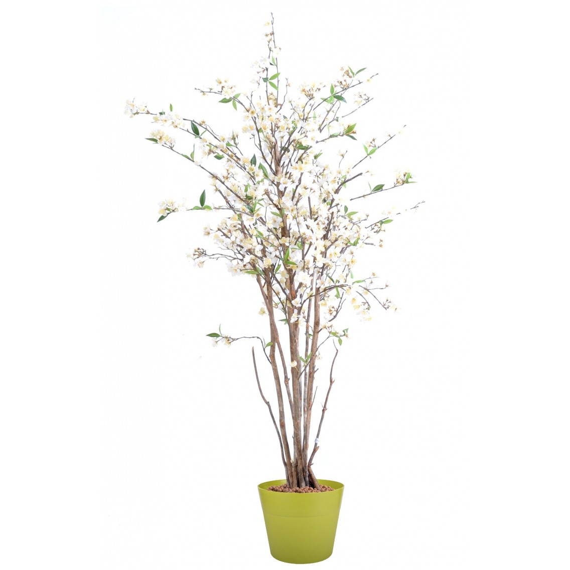 Arbre artificiel Ficus tronc simple plante synth/étique int/érieur taille : 150cm H.150cm