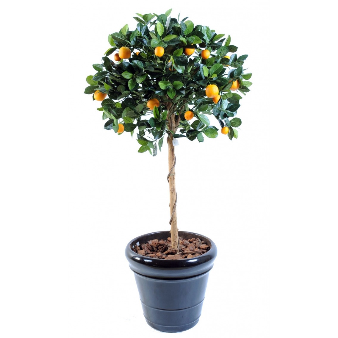 Oranger artificiel avec tête boule buisson 125 cm Orangers artificiels Artiplantes