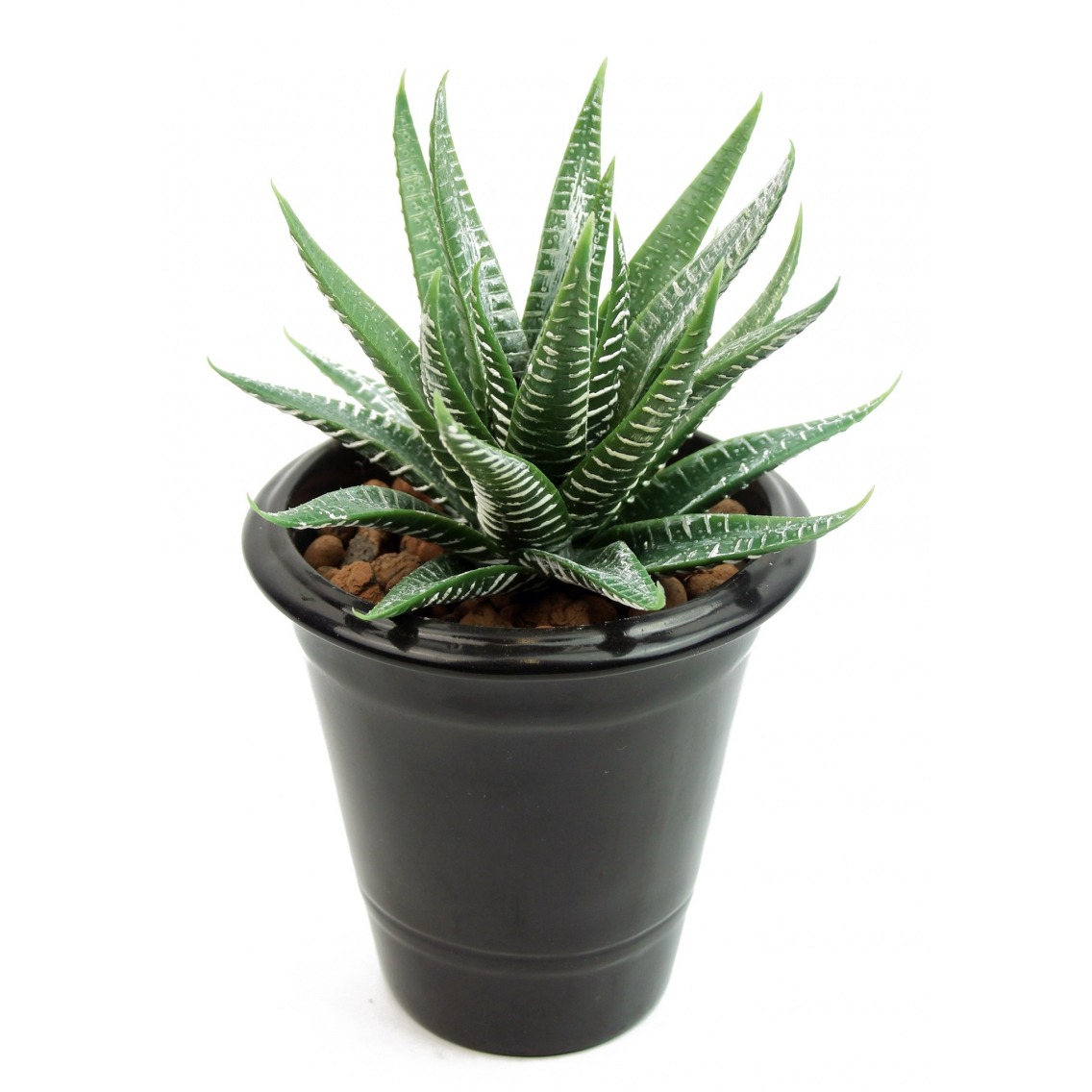 Aloe artificiel vert et blanc Aloe artificiel vert et blanc