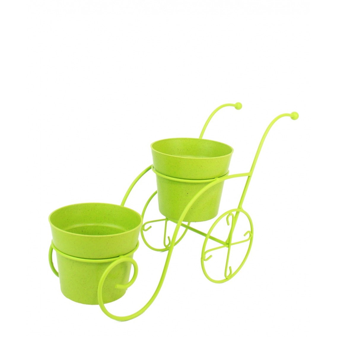 Brouette en zinc vert Brouette en zinc vert