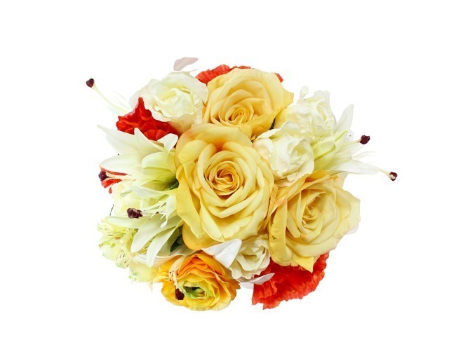 Composition pour mariage fleurs artificielles