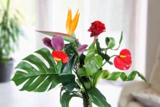 Réaliser une composition florale exotique artificielle